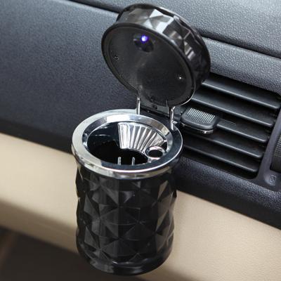 China 2022 New China Hookah Shisha Smokeless Tobacco Air Vent Cup Holder Cigarettes Led Tray Cool Diamond Cut Face Cigarettes Ashtray Portable for sale