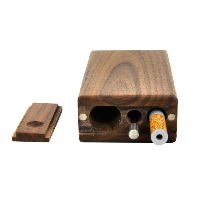 China New China Shisha Hookah Walnut Wooden Cigarette Holder Set Wooden Sliding Smoking Set for sale