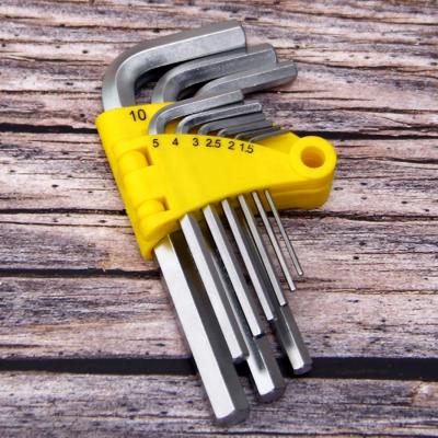 China Chrome Vanadium Steel Hex Wrench Set Star With Axle Pin Slot Wrenches Double Head Allen Wrench Set DIY Tools Hex Wrench for sale