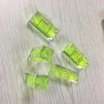 China Tubular bubble Vial Leveling from acrylic (PMMA) 29x10x10mm Mini Spirit Level Square Small for sale