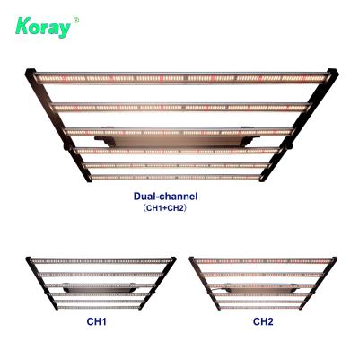 China Seed starting 2020 680w 650w 650watt 650 8 watt foldable bar led grow light bar IR UV 301h 301b for herbal medicine for sale