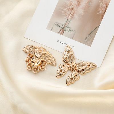 China Eco - Friendly Women Butterfly Accessories Shoe Factory Decorative Shoes Buckles For Women for sale