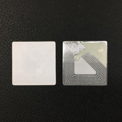 China 8.2MHz square label, adhesive RF label, EAS soft sticker RF2525 for sale