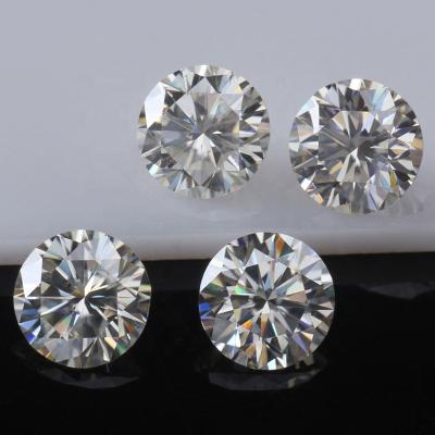 China Game Or Fire Color Moissanite Diamond 1ctl D Color VVS Round Machine Cut Flawless Loose White Moissanite for sale