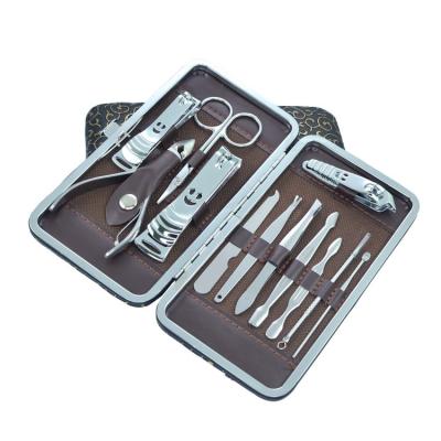 China Daily Nail Care Tools 12 Piece Stainless Steel Manicure Kit - Tools For Nail Cuticle for sale