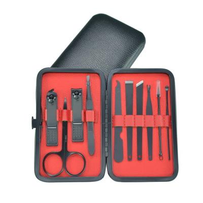 China Maternal Care 10 Pedicure Manicure Set Nail Cuticle Clippers Remover Grooming Kit Case Tools for sale