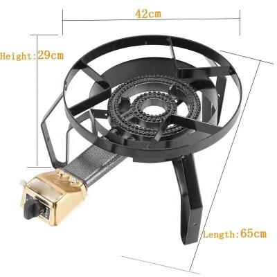 China Low Noisy Fan / Quick Heat Large Single Burner Bangladesh Commercial Heavy Gas Stove for sale