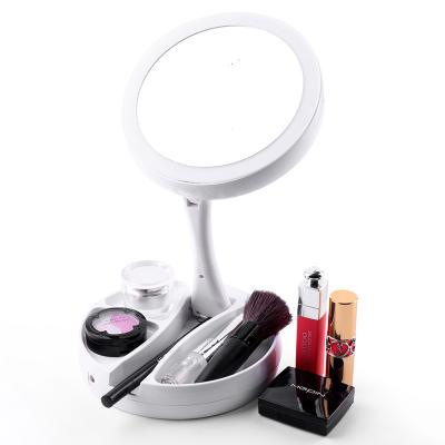 China Hot Selling Beautiful Led Portable Beauty Touch Screen Makeup Desktop Mirror With Led Light Smart Flat Mirror for sale