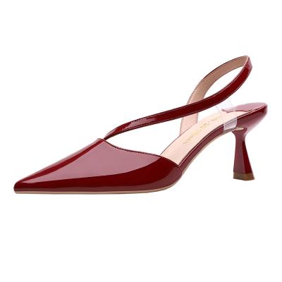 China 2020 wholesale fashion sexy pointed toe high heel anti-skid thin sandals for woman for sale