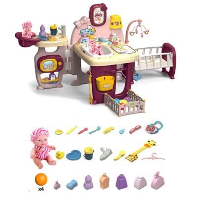 China With Many Accessories Baby Care Toy Set Kids Pretend Interesting Play Toy Nurse Toys With Many Accessories for sale