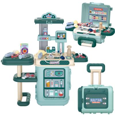 China Doctor Toys TOMBO TOYS Kids Role Play Kit Suitcase Set Toy Medical Kits Kids Play Pretend Nurse Playhouse Doctor Toys for sale