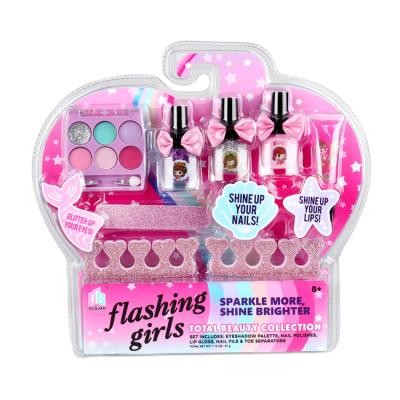 China Pretend Play Make Up Toy Girls Nail Art Set Scented Toys Cosmetic Make Up Toy Beauty Children's Makeup Toys With Blister Card Package for sale