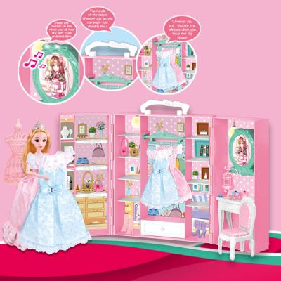 China Children Attractive Color and Safety Material Doll Furniture Set Light and Interesting and Creative Music Doll Toy Doll for Girls Set for sale