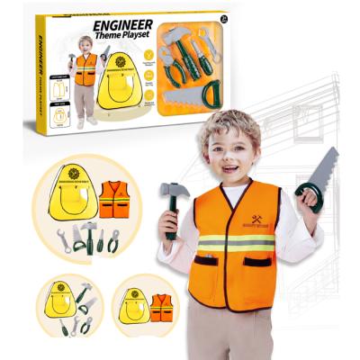 China Kids Suit Role Play Set Engineering Maintenance Station Tent Tools Kids Suit Role Play Toys Matching Smart Toys For Engineers for sale