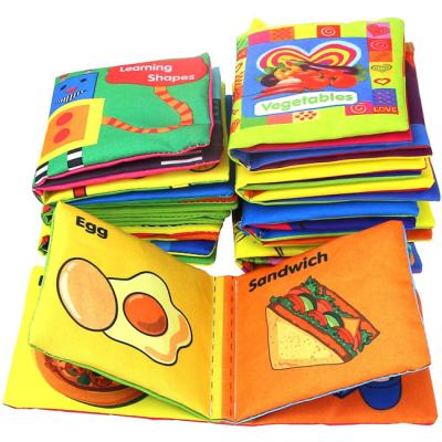 China Cloth Baby Toy Study Books Soft Educational Washable Bendable Baby Toy Early Learning Soft Book for Boys and Girls for sale