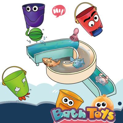 China New Design Baby Bath Toy Kids Baby Bath Toys Educational And Cute Bath Slide Game New For Boys And Girls for sale