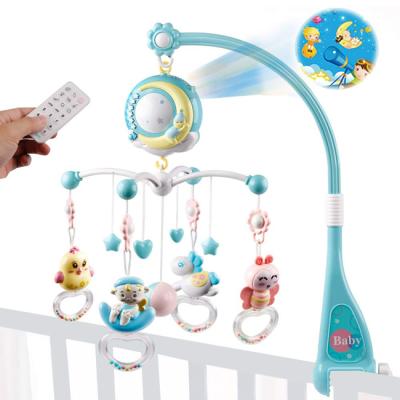 China Early Educational Toy Baby Music Bedside Bell Kids Fun Educational Baby Toys Mobile Hutch with Projection Function and Night Light for sale