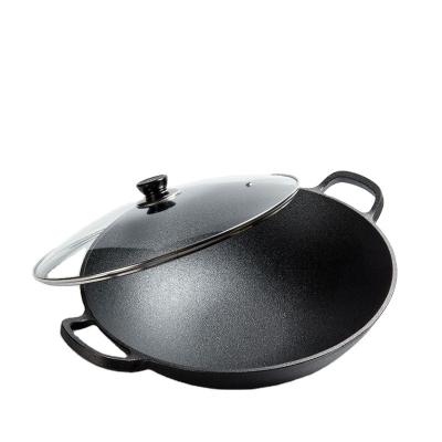 China Viable gusseisen the wok for sale