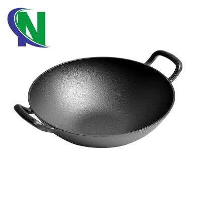 China Viable Korean professional wok, cast iron wok for sale