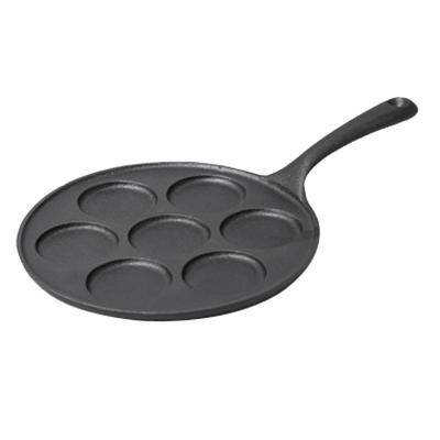 China 7 Holes Cast Iron 7 Hole Pancake Pan for sale