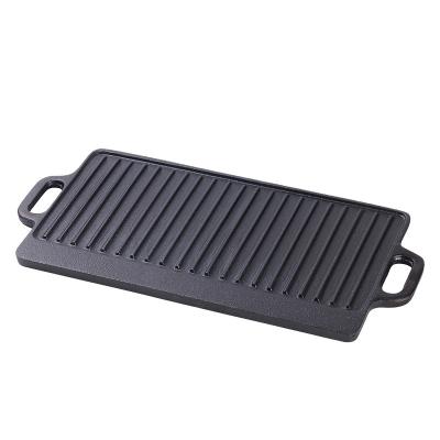 China Easily Cleaned Round Cast Iron Griddle BBQ Grill Dish for sale