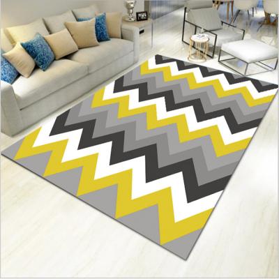 China Eurohouse Modern Home Decoration Carpet Geometry Printing Style Rug For Living Room for sale