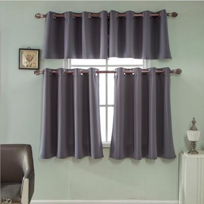 China Home Blackout Perforated Curtains Set For Curtains Amazon Shade Kitchen Border Simple Curtains Manufactured for sale