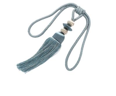 China New Europe Round Single Ball Curtain Ties Tassel Hanging Spike Ball Hanging Ties for sale