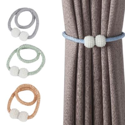 China NO Window Buckle Curtain Ties Magnetic Curtain Buckle--flat modern minimalist bead punch NO--installation in stock for sale