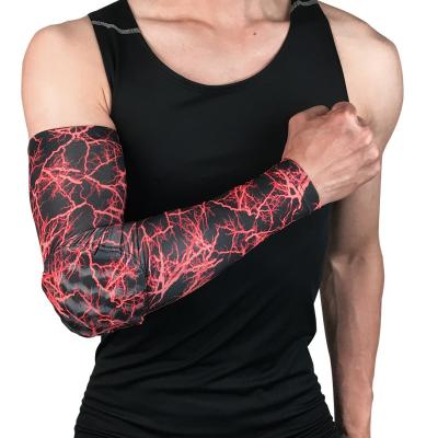 China Anti-Slip Wear-Resistant Compression Basketball Arm Elbow Sleeves Protective Honeycomb Crashproof Arm Support for sale