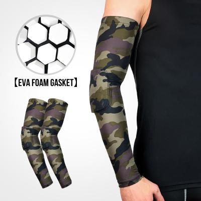 China Outdoor Mountaineering Volleyball Football Volleyball Camouflage Compression Arm Joint Sleeve Breathable Anti-Collision Wear-Resistant Anti-Skid Guard for sale