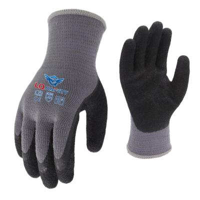 China Latex Ply 10G Cotton Yarn Latex Dipped Gloves Work Household Handling Protective Wear Resistant Non-Slip Gloves for sale