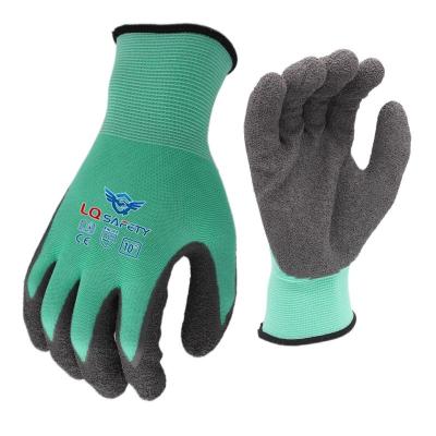 China Wholesale Cheap Latex Ply 13G Polyester Latex Ply Coated Ply Work Safety Gloves For Construction for sale