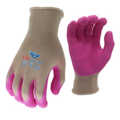 China Cheap Red Latex Ply 13G Polyester Latex Safety Work Gloves High Performance Coated Working Gloves for sale