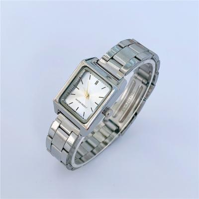 China Fashion Simple Square Steel Belt Korean Version Popular High-Grade Quartz Women's Watch for sale