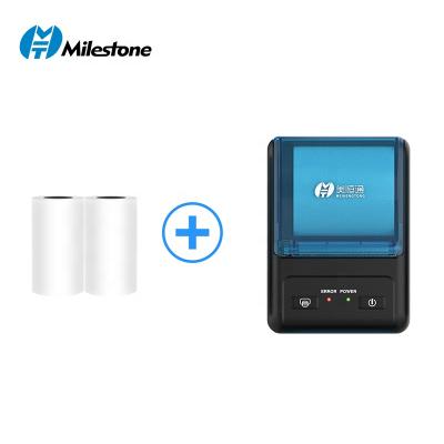 China 2021 Black+blue New Arrival 90mm/s MHT-P11 Mobile Mini Pocket Printer IOS Android Tooth Receipt Portable Wireless Blue Thermal Printer for sale