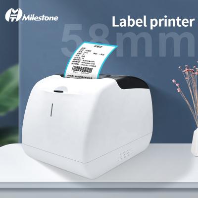 China Black+blue Milestone 58mm Desktop Sticker Label Printer MHT-L58G Thermal Label Receipt Printer for sale