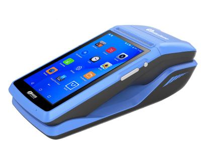 China Blue Terminal POS Vendors Portable Android Milestone POS All In One Computer For Lottery Printing for sale