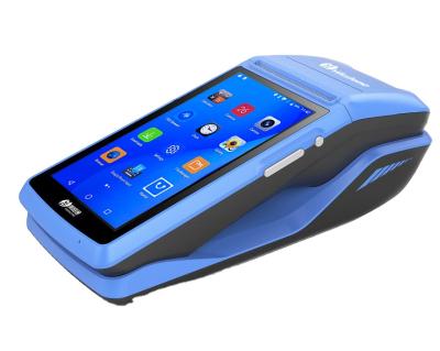 China Blue Milestone Smart POS terminal /Handheld NFC pos machine operating system with 3G gsm pos wifi for sale