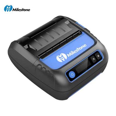 China Black+blue Cheap Thermal Milestone 3inch Price Label Printer With Editing Software For Logistics for sale