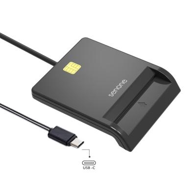 China Pro IUSB OEM Bank Author Software Online Type-C USB Smart Card Reader for EMV chip sim IC ID credit card reader for sale