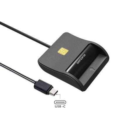 China Pro ISO7816 IUSB Type-C Smart SIM Card Reader Access Control EMV IC/ID CAC Chip ATM USB-C Credit Card Reader for sale