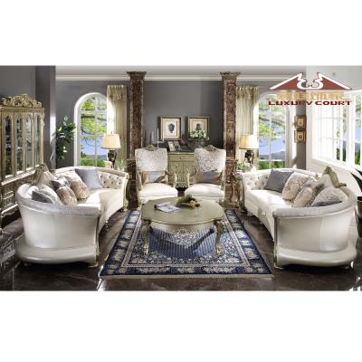 China EUROPEAN Longhao Furniture Antique Living Room Sofa Sets With High Quality for sale