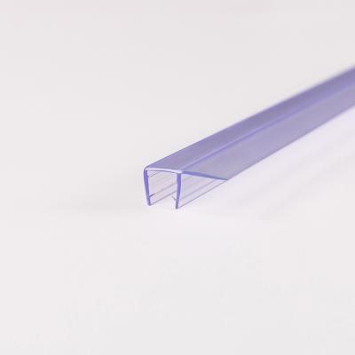 China Modern 90 Degree F-Shape PVC Waterproof Seal Strip Shower Glass Door Seal For Sliding Door for sale