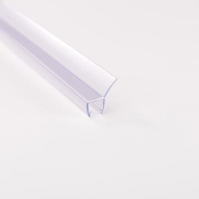 China Modern 135 Degree Bathroom Window Shower Glass Sealing Screen Strip PVC Waterproof Glass Seal Strip for sale