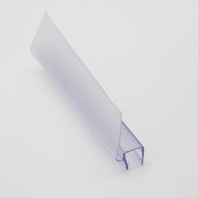 China Modern H Shape PVC Clear Sealing Strip Frameless Shower Door Seal Strip For Glass for sale