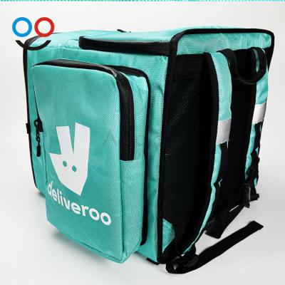 China Factory Wholesale 1680D Oxford Insulation Waterproof Blue Insulation Thermal Food Delivery Backpack For Motorcycles for sale