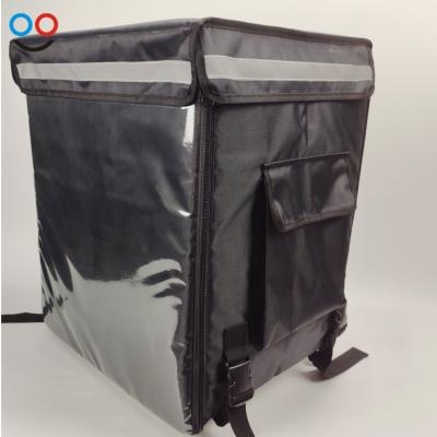 China Waterproof Heavy Duty Black Oxford Food Hot Thermal Insulated Take Out Pizza Delivery Bags for sale