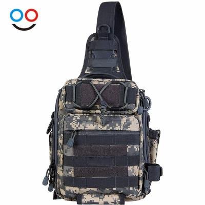 China Large Capacity Army Backpack Outdoor Sports Nylon Waterproof Tactical Military Cross Bags Body Sling Fishing Tackle Bags for sale