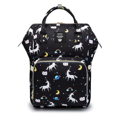 China Water Resistant Unicorn Mummy/Diaper Backpack For Student Travel Mommy Diaper Bags Wholesale Luxury Diaper Bag Backpack for sale